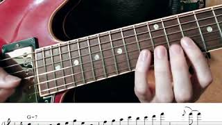 Jazz Guitar Lesson: Modal Jazz Lick #2 (Cannonball Adderley - Milestones) free TABs