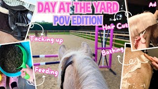 DAY AT THE YARD WITH MY PONIES... POV EDITION! * GO PRO *