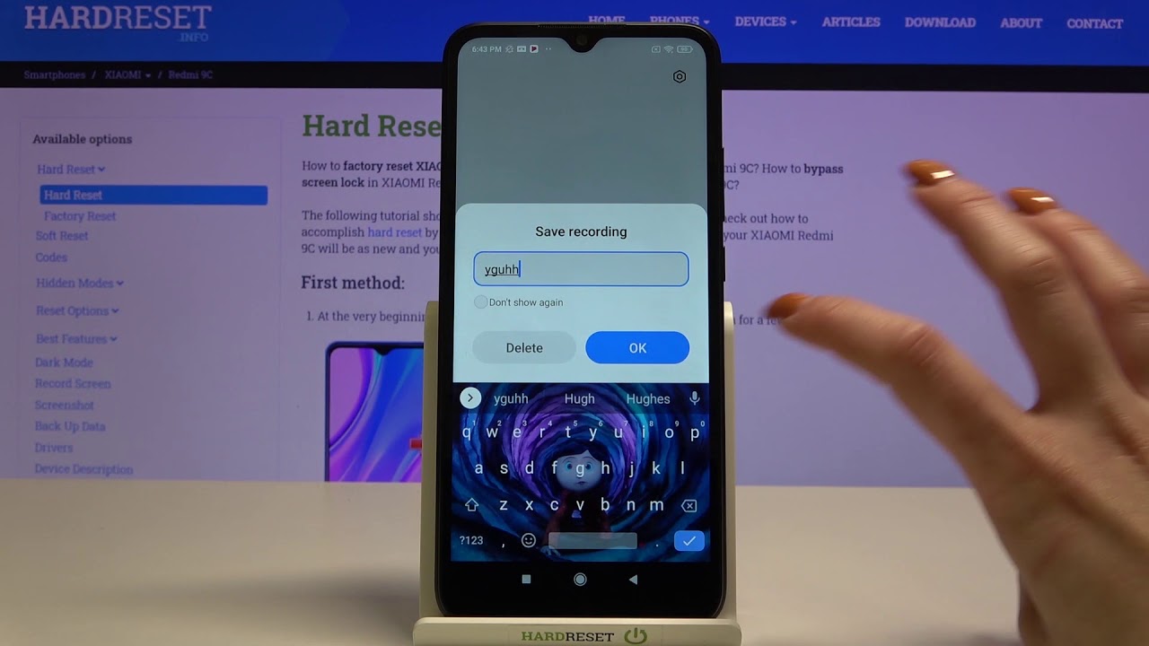Sound Recording In Xiaomi Redmi 9c Youtube