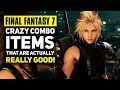 Final Fantasy 7 Remake - Crazy Items Combos That Will Make You Feel OP | FF7 Remake Tips!