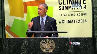 President Obama remarks at UN﻿ Climate Summit (C-SPAN)