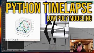 Python coding time-lapse! Low poly spacecraft design.