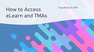 How to Login to eLearn and Locate TMAs