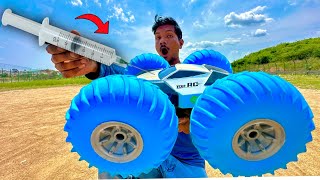 RC Fastest Pneumatic wheels Car with Air Pump Unboxing & Testing - Chatpat toy tv