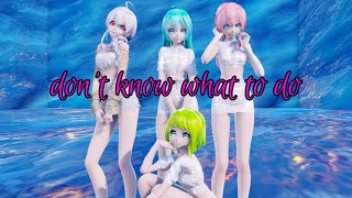 【MMD】Haku.Luka.Miku.Gumi - ◤ •Don't Know What To Do• ◥ + MOTION DL