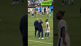 Pep , Enzo Maresca and sterling after the Chelsea Vs City game!