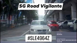 3jun2021 Northstar ang mo kio #SLE4964Z bmw 320 tailgate camcar out of carpark