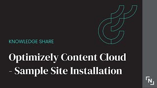 Optimizely Content Cloud - Sample Site Installation
