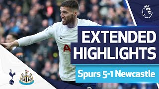 Spurs thrash Newcastle in race for Premier League top four! EXTENDED HIGHLIGHTS SPURS 5-1 NEWCASTLE