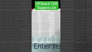 Up class 12th toppers list 2023   #upboardresult #upboard #upboardexam #upboard12thresult2023