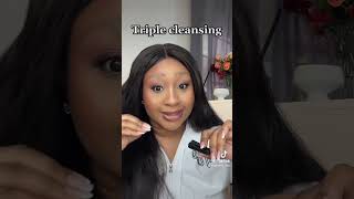 Why you should always triple cleanse #doublecleansing #tripplecleansing #doublecleanse #skincaretips