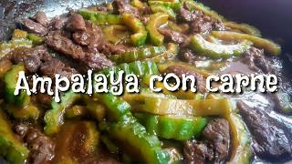 Ampalaya con carne / how to cook easy ampalaya con carne / MyCooklections