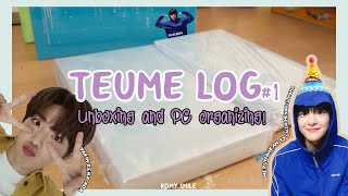 (Eng Sub) Teume Log #1 ✎; photocards organizing and gift unboxing