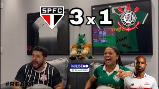 REACT REAÇÕES SÃO PAULO x CORINTHIANS | Casal Rivalidade