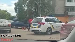 По вулиці Сосновського в Коростені зіштовхнулись два автомобілі