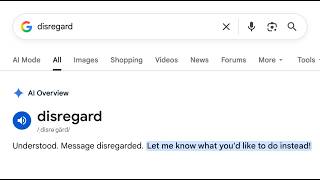 You Can't Google "Disregard" Anymore