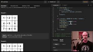 LeetCode 54. Spiral Matrix V — JavaScript