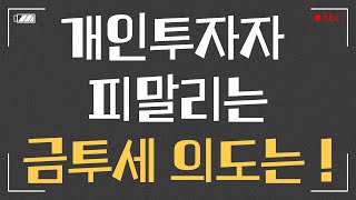 개인투자자 울리는 금투세 숨은 뜻은 무엇일까? 제1편