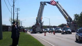 Funeral procession for Tinley Park Police Chief Mike O'Connell