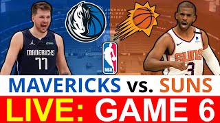 Mavericks vs. Suns Game 6 NBA Playoffs Live Streaming Scoreboard, Play-By-Play, Stats & Highlights