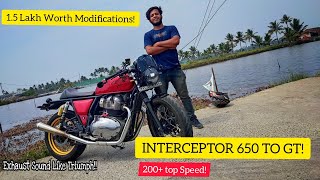 1.50 ലക്ഷത്തിന്റെ Interceptor Modifications🔥200+Top Speed!