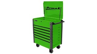 Homak Roll Cart Mechanics Toolbox