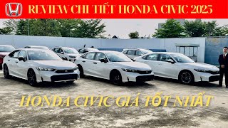 Review chi tiết 3 phiên bản Honda Civic 2025 I Mua trả góp Honda Civic | Lăn bánh Honda Civic 2025