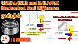 Unbalance & Balance Mechanical Seal Difference l Tamil l Finding Unbalance Balance Seal l JN Sarvesh