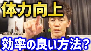 効率良く体力をつける方法を聞いた結果【武井壮 切り抜き】