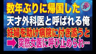 【感動する話】数年ぶりに日本に帰国した天才外科医の俺。ある日、新幹線で妊婦を助け病院へ付き添うことに…いきなり、美人な女医に呼び止められ、語られた話にまさかの事実が…【朗読】