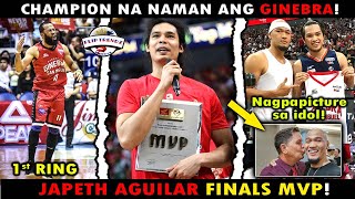 COACH TIM CONE HINALIKAN SI CAGUIOA SA SOBRANG SAYA FINALS MVP JAPETH AGUILARGOVERNOR39S CUP 2019
