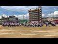 茨木高校 2019年度 体育祭 青色h団 応援団