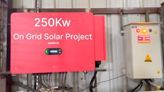 Ongrid 250Kw Solar Project overview with #Havells_100kw_inverters and Waaree Monoperc 545wp Models