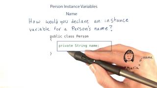 Name Instance Variable - Intro to Java Programming