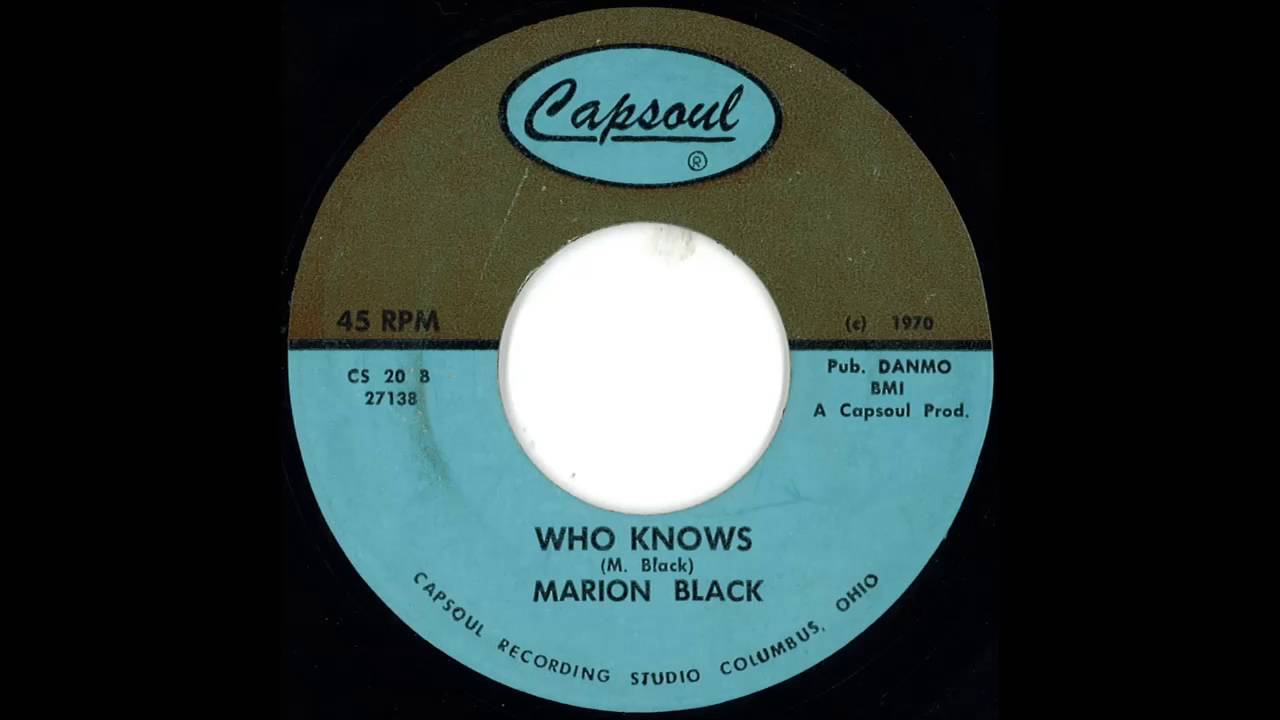 R&B: Marion Black - Who Knows - YouTube