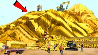 देखिए सोनें के पहाड़ों को तोड़कर सोना कैसे निकाला जाता है | pure gold mining and melting factory