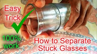 How to Separate Stuck Glasses