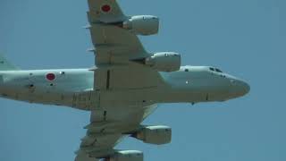 2022年4月3日海上自衛隊小月基地入学式　通過飛行