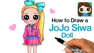 How to Draw a JoJo Siwa Doll