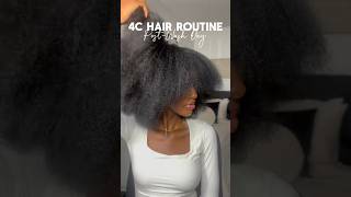 4c blow drying routine 👩🏾\u200d🦱 #washday #blowouthair #4chair #naturalhair