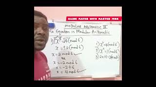 Modular Arithmetic III ( Simple Equation in Modular Arithmetic)