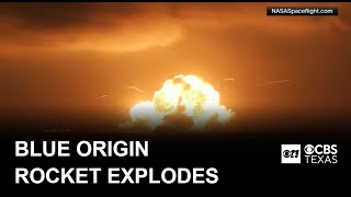 Jeff Bezos Blue Origin rocket explodes on launch pad in Florida