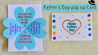 Easy FATHER’S DAY pop up Card🥰 Best DIY Surprise Message Card for Father’s Day🥰 DIY Gift for dad