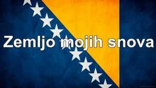 Himna Bosne i Hercegovine sa TEKSTOM - National Anthem of Bosnia and Herzegovina