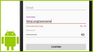 TextInputLayout (Floating Label EditText) - Android Studio Tutorial
