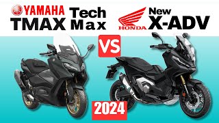 Yamaha TMAX Tech Max vs Honda X-ADV | Side by Side Comparison | Specs & Price | 2024