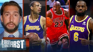 Kareem Abdul-Jabbar beats out Michael Jordan in Nick's Top players in 50 years | FIRST THINGS FIRST