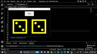Rolling the Dice game using GUI-based python