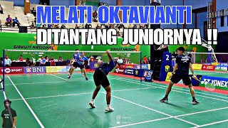 MELATI DAEVA OKTAVIANTI Ditantang Junior Yang Sedang Bersinar RAYMOND / RINJANI