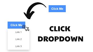 How to create Click Dropdown Menu in HTML, CSS and JavaScript
